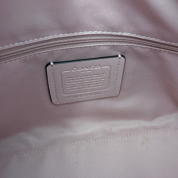 Coach Pink and Tan Rowan Satchel Bag - Picture 2 of 9